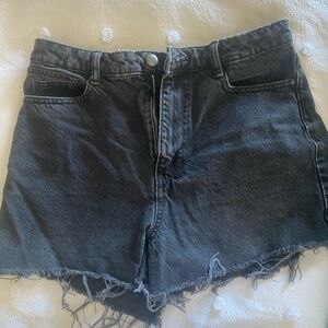 Zara Women's Black Denim Shorts